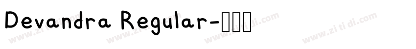 Devandra Regular字体转换